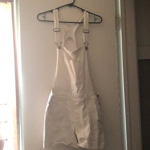 Vintage Stretch High-Rise Denim Overalls